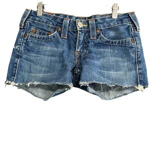 True Religion Classic Blue Jean Shorts